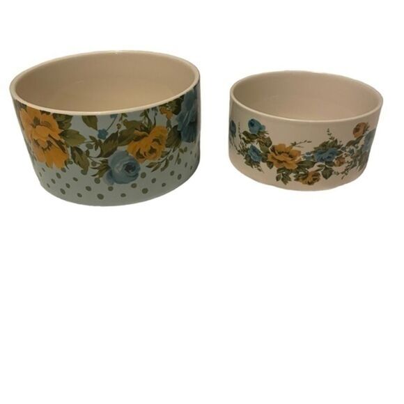 THE PIONEER WOMAN 2018 stoneware china bowls set of 2 - Picture 1 of 8